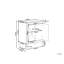 Abril 2 - Door Mirrored Standard Accent Cabinet