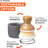 Bubble Up, Brush + Dispenser, Gray