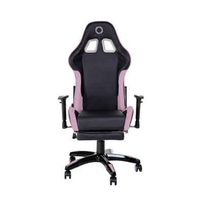 Nibio Adjustable Reclining Ergonomic Swiveling PC & Racing Game Chair with Footrest