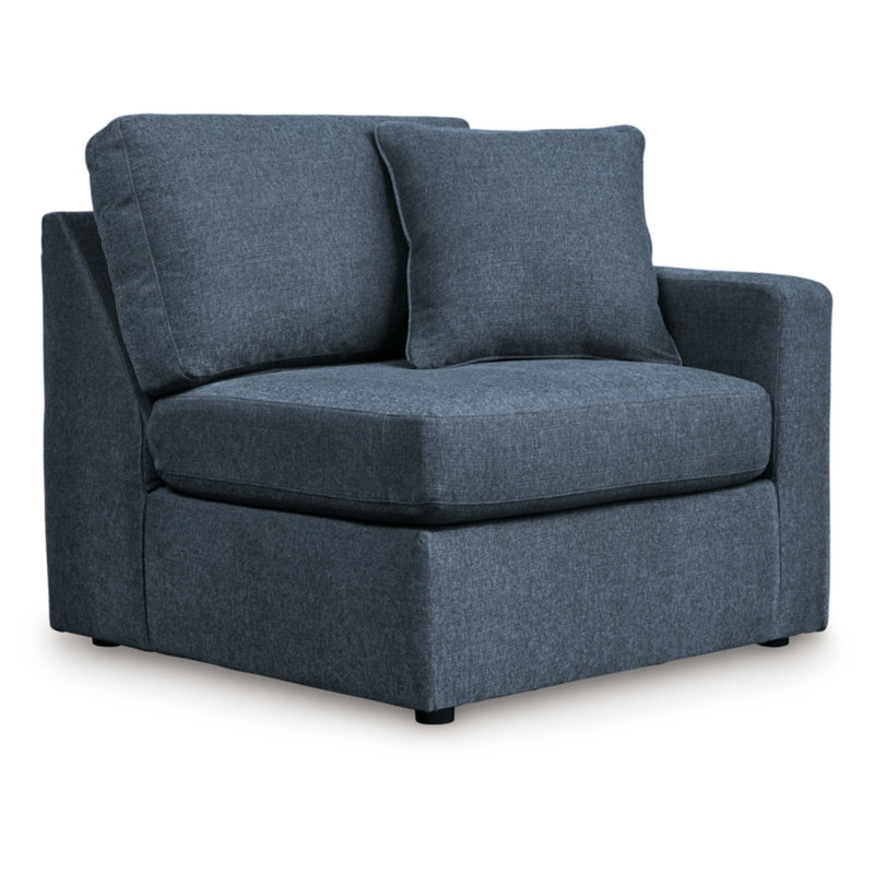 Canapé modulaire 5 pièces Chobanyan, Polyester bleu