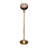 Decorative Pillar Candle Holder with Metal Base - Modern Tabletop or Floor Candle Holder for Table and Living Room Decor - Gold & Metallic-1591345213