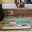 Tapis de séchage labrador Snowman Christmas-38439422