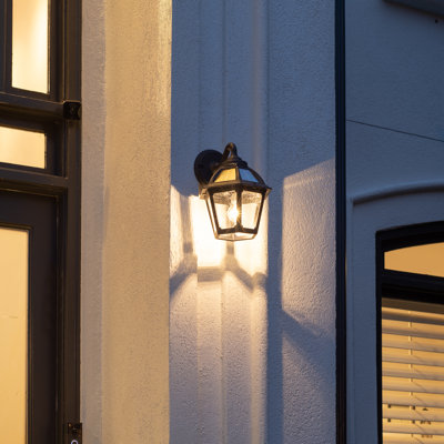Polaris Solar Wall Light- Black