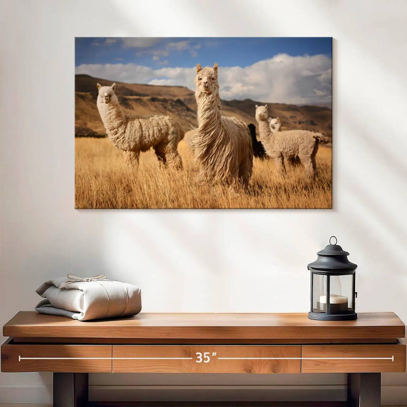 Andes Alpacas, 16" H x 24" W