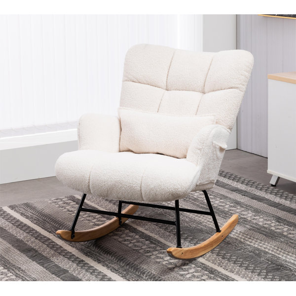 George Oliver Lachlainn Small Parcel Rocking Chair & Reviews | Wayfair