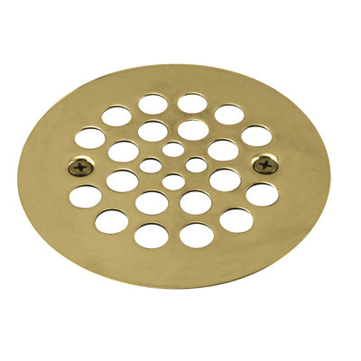4-1/4" OD Brass Shower Strainer Grid Drain Cover