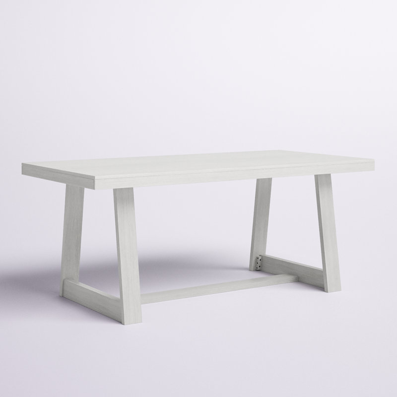 Table de salle à manger Linzy, Blanc brossé, L 36 po x L 72 po