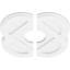 Médaillon de plafond contemporain en PVC de qualité architecturale Charlotte-36079002