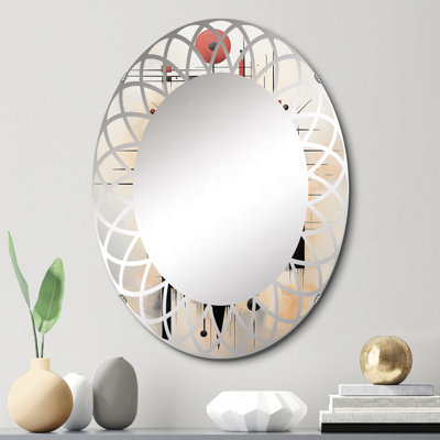 Taygeta - Miroir mural moderne ovale