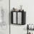 Black Wall-Mounted Bathroom Cabinet With Mirror-40147227