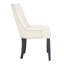 Chaise d'appoint rembourrée en lin et capitonnée Dann-1509460015
