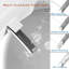 Toilette intelligente sans réservoir avec bidet intégré, siège de toilette bidet une pièce, chasse d'eau automatique, ouverture / fermeture automatique, siège chauffant, eau chaude et sèche, température réglable, télécommande latérale, blanc a