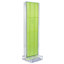 Two-Sided Pegboard Floor Display w/ C-Channel Sides On a Square Studio Base. Panel Size: 16"W x 60"H