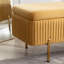 Banc de rangement rembourré en velours Miajah-251652345