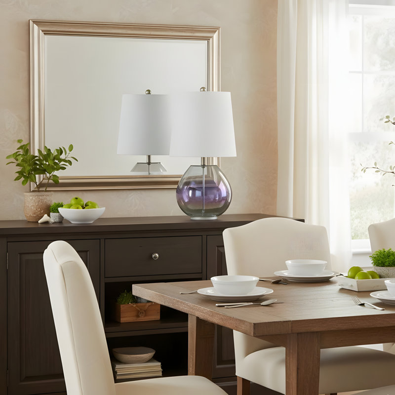 Ranier Iridescent Glass Table Lamp