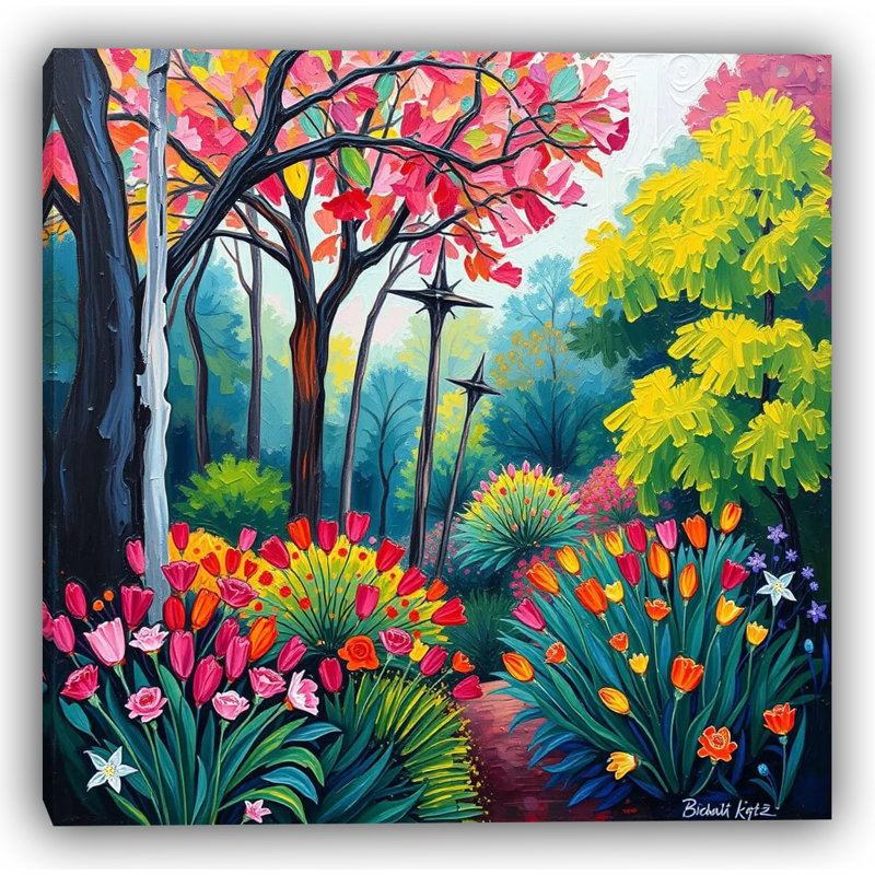 «Whispers of Spring Floral», art mural sur toile
