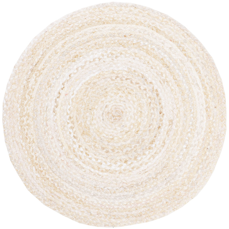 Casen Hand Woven Cotton Rug, Round 4'