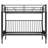 Twin Over Full Metal Bunk Bed, Multi-Function,Black