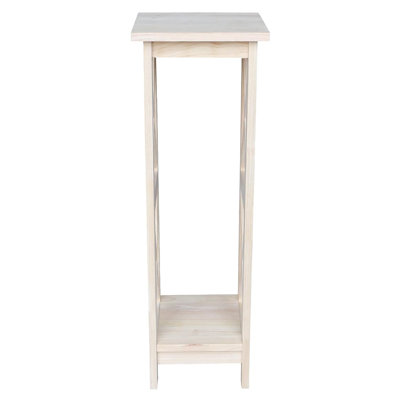 Solid Wood X-Sided Plant Stand