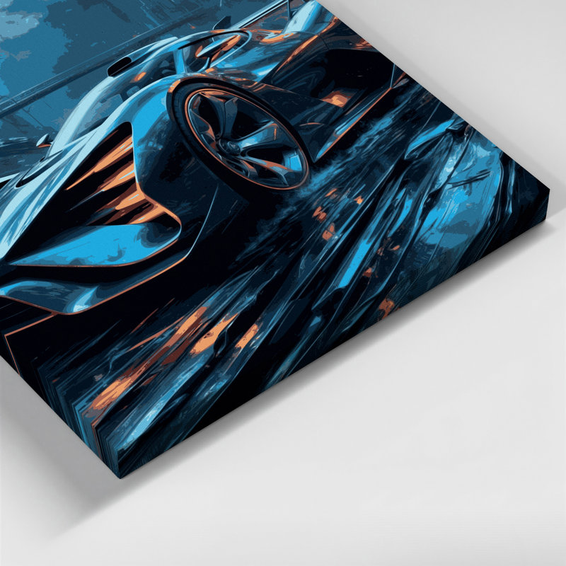Art de transport sur toile gris, H 20 po x l 24 po