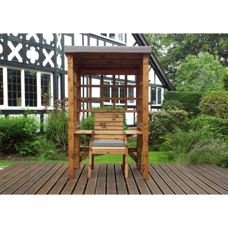 Figueroa Solid Wood Outdoor Bench, Grey