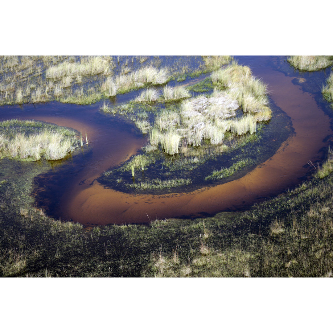 Sich schlängelnder Kanal von Pjmalsbury - Leinwandbild