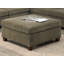 Mobilier de salon contemporain modulaire en coin en tissu de chenille de couleur brun clair 1pc OTTOMAN
