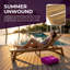 Chaise longue d'extérieur en bois d'acacia de 78,75 po avec dossier réglable Afor