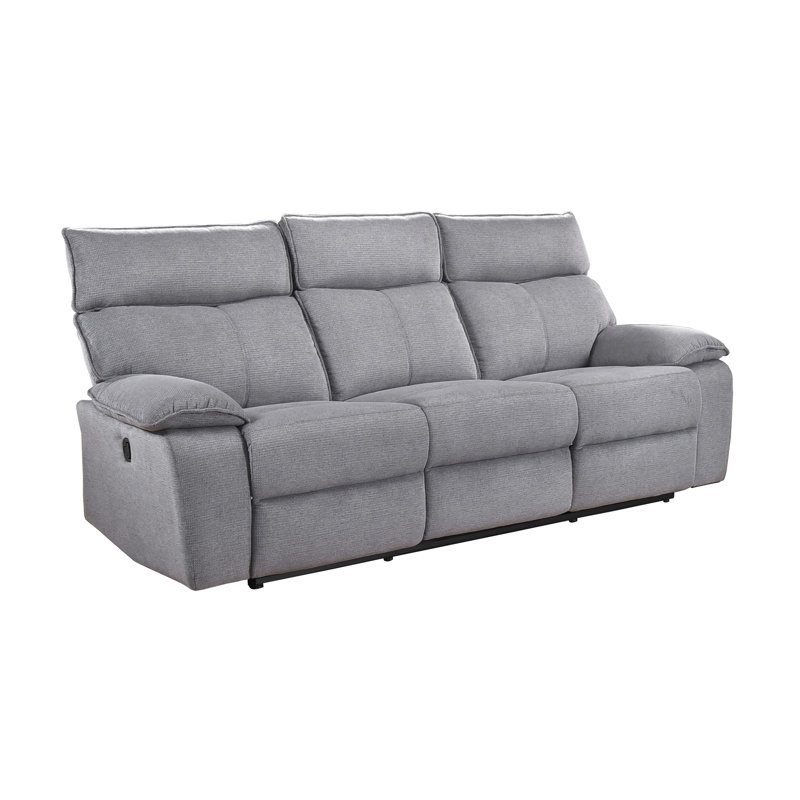 Canapé inclinable, gris, Manual Recline
