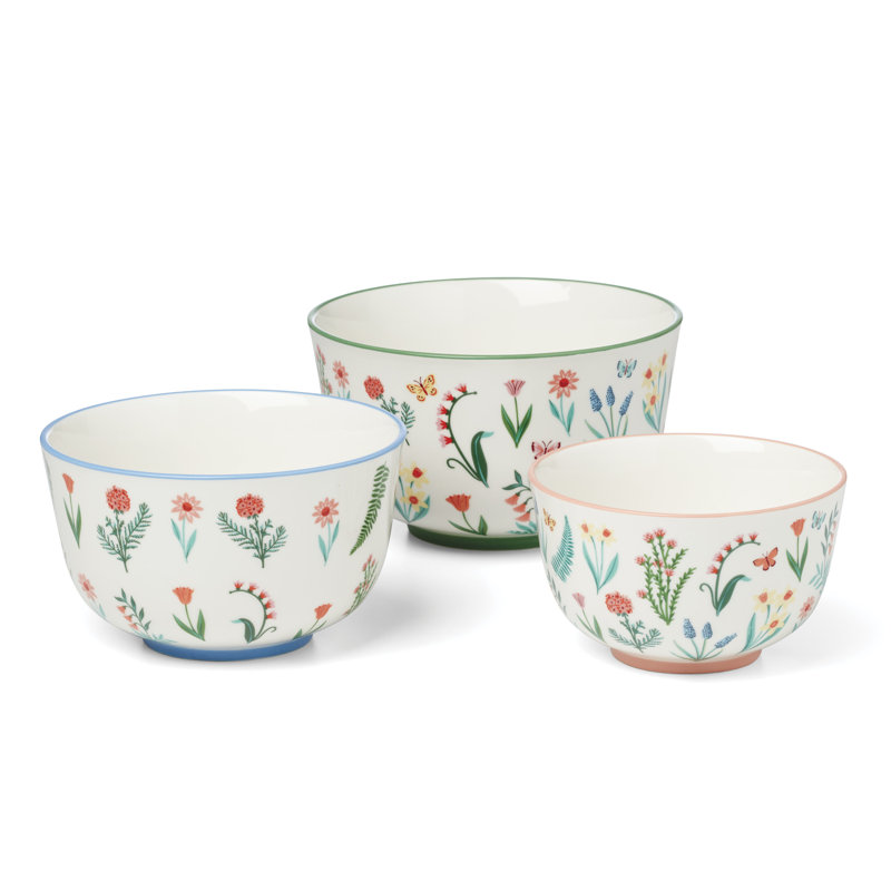  First Blooms Nesting Bowls S/3