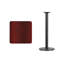 Plateau de table stratifié carré Jack avec base à hauteur de table-1984142541-1984142529