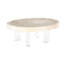 Floating Coffee Table With Acrylic Legs, Bleached, Size Varies