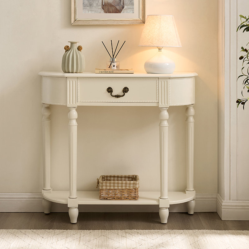 Console rétro de luxe de style français, Ivoire ivoire