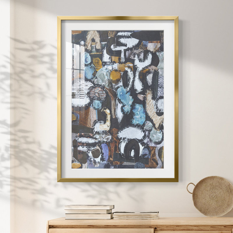 «California Beach Blue», impression encadrée, H 28,5 po x l 20,5 po, Gold