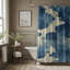 Rideau de douche Blue Twirls - Premium-1741917112