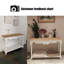 Console rectangulaire en bois massif blanc