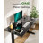 Glass Standing Desk with Writable Surface and Built-In Storage Drawers, Adjustable Height-615160081-614875029