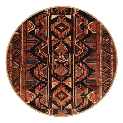 Machine Washable Persian Brown Area Rug