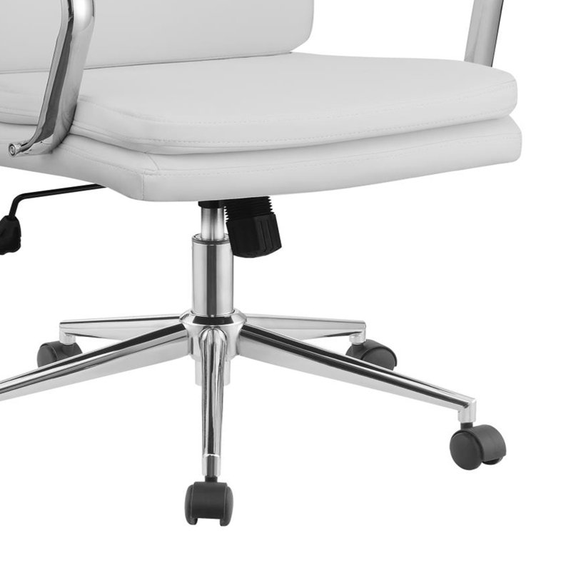 Standard Back Upholstered Office Chair White