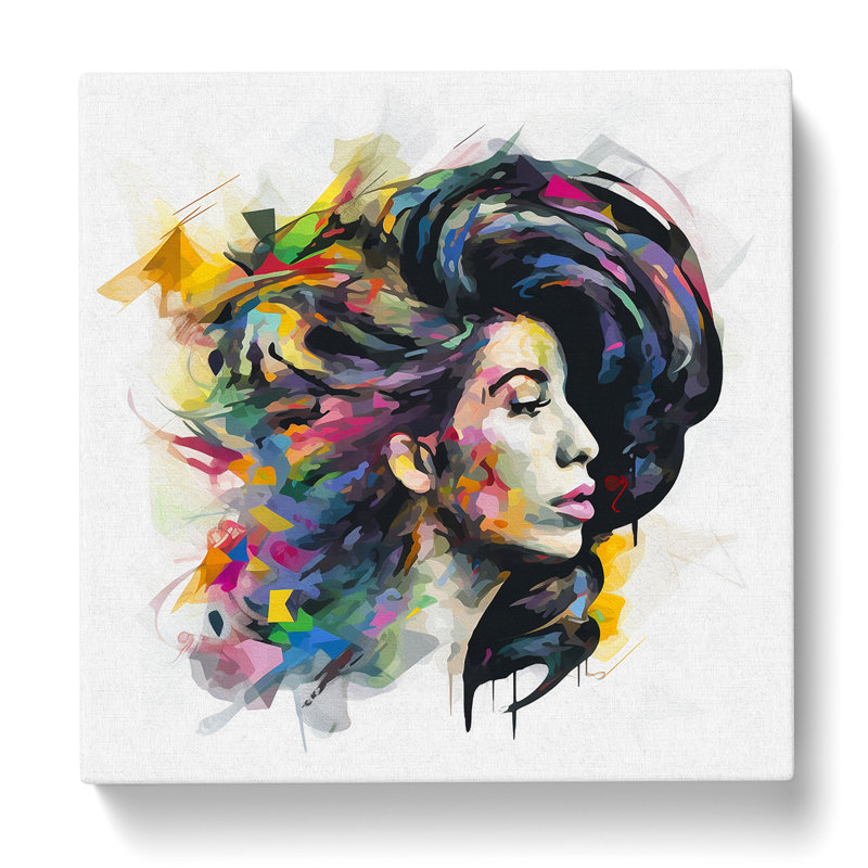 Amy Winehouse Abstract - No Frame Print, 50cm H x 50cm W x 3cm D