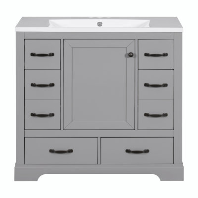 Meuble-lavabo simple avec plateau en céramique Filipp