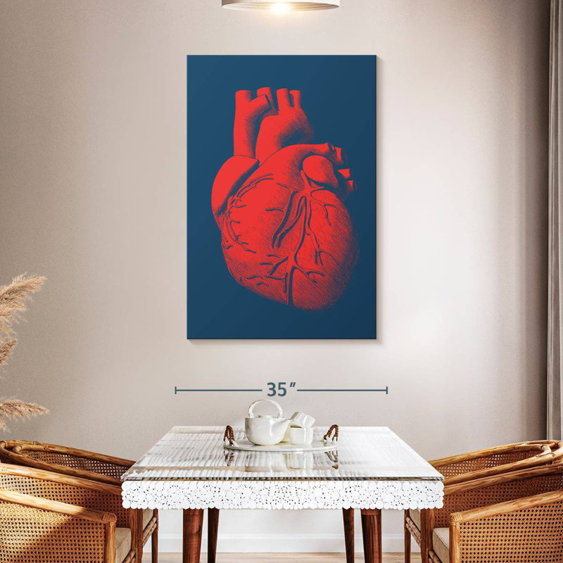 Keiri Anatomical Heart, 48" H x 32" W