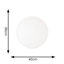 Dome Paper Pendant Shade ( Slip-On ) in White-151728682
