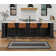 Double Border Machine Tufted Performance Dark Gray/White Rug