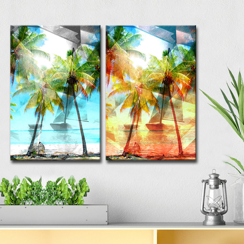 " Modern Paradise " by Tristan Scott 2 - Pieces