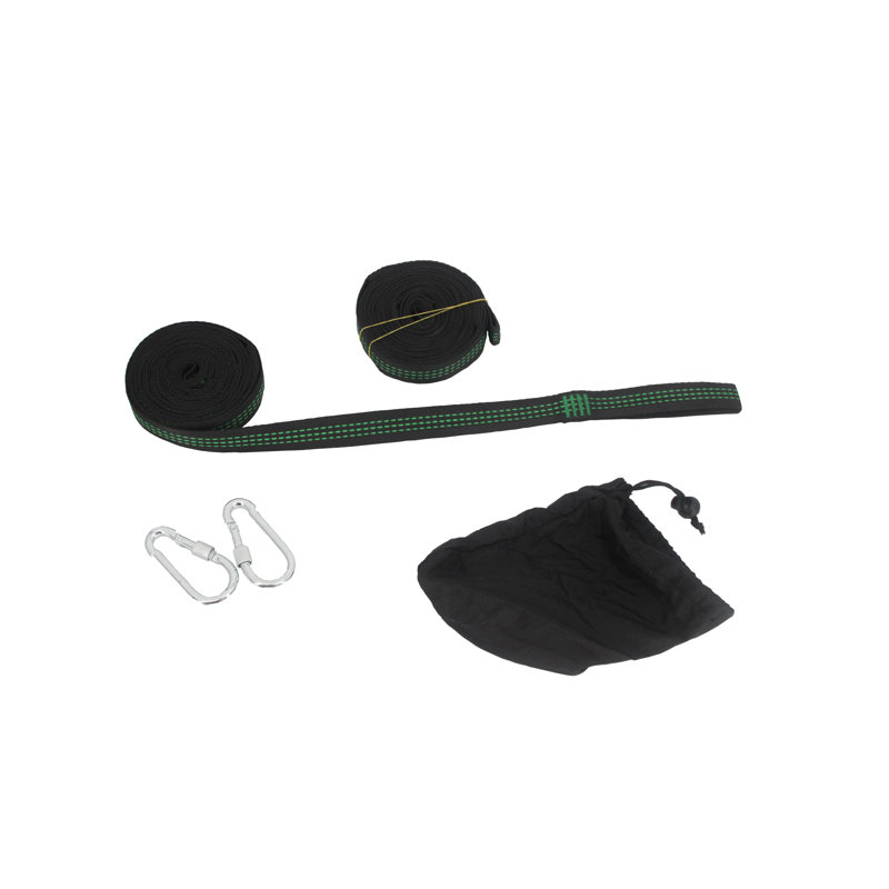 Set of 2 Pcs Hammock Tree Straps Suspension System with 2 Carabiners