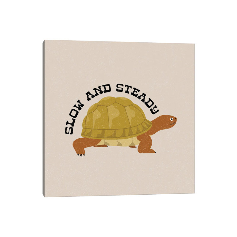 Slow And Steady by Carmen Jabier - No Frame Gallery-Wrapped Canvas Giclée on Canvas, 66.04cm H x 66.04cm W