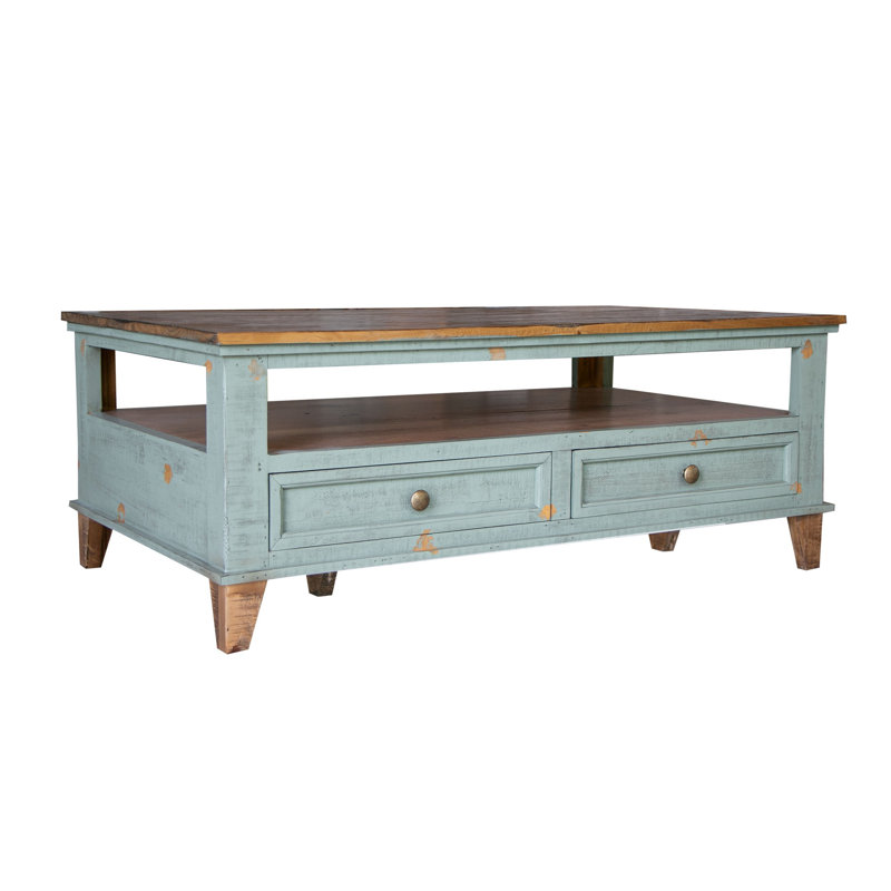 Capriana Solid Wood Top Coffee Table