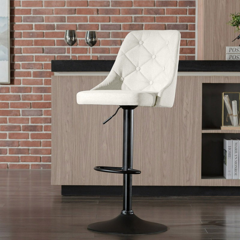 Tabouret de bar Bowie, Crème, crème