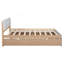 Modern Full Bed Frame With Twin Trundle And Drawers, Offering Style And Functionality-1615226461